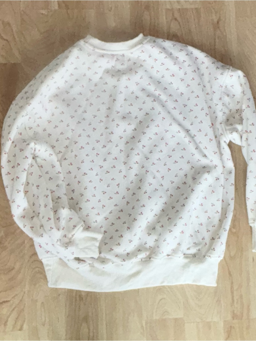 SUNKISSED White Cherry Print Pullover Sweatshirt